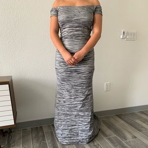 David’s Bridal Silver MOB/Evening Gown. 8